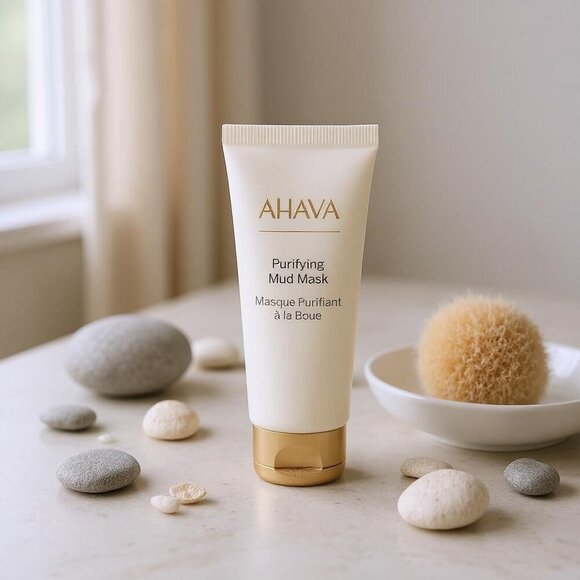 AHAVA ✦ Purifying Mud Mask ✦ Dead Sea Minerals Deep Cleanse Sensitive Skin 4.4oz - Picture 1 of 13